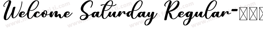 Welcome Saturday Regular字体转换
